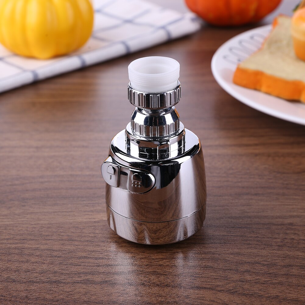 Stainless Steel 360°Rotary Water Faucet Bubbler Kitchen Faucet Saving Tap Bathroom Splash Proof Water-saving Shower Head Filter
