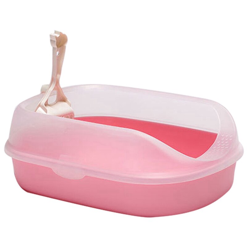 Hond Wc Ondersteek Kattenbak Semi-Gesloten Zand Bekken Kat Hond Lade Teddy Anti-Splash Toilette puppy Kat Indoor Home Plasti: Default Title