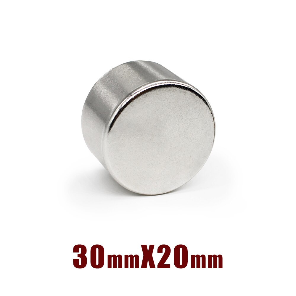 1/2/3Pcs 30X20 Mm Sterke Ronde Magneten N35 Permanente Neodymium Magneten 30X20mm Circuler Zeldzame Aarde Magneet 30*20 Mm