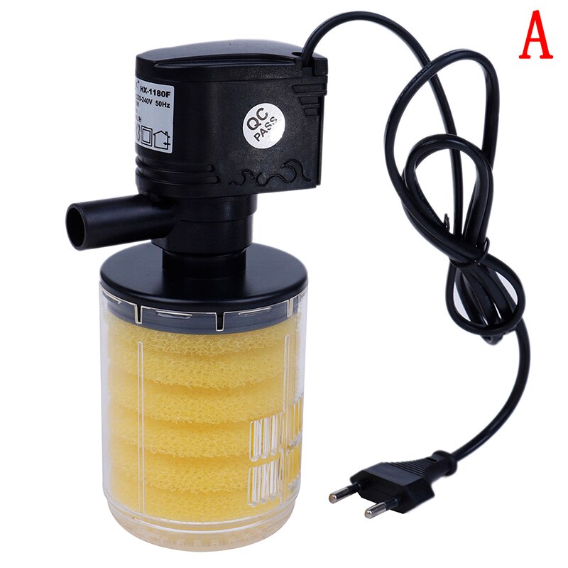 12W Aquarium Filter Air Increase Submersible Water Internal Filter Pump For Aquarium Fish Tank