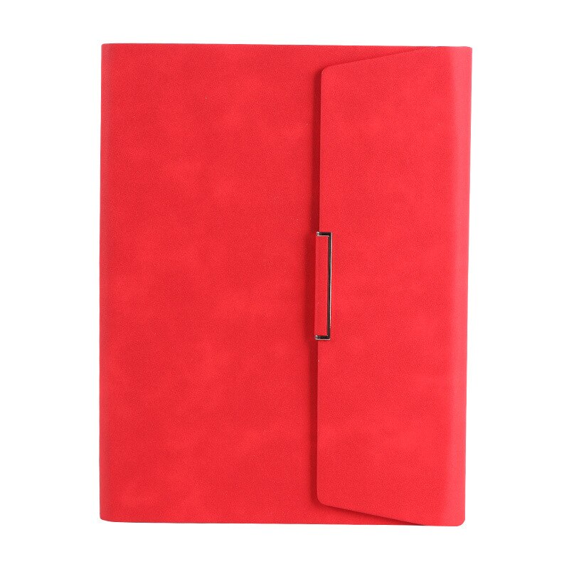Retro Notebook Box Pu Leather Bible Travel Diary Notepad Folder Notebook Diary Weekly Agenda Planner Leaflet: A5 red