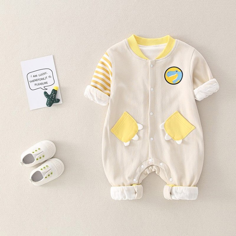 Abbigliamento bambino 2020 Primavera proprietà Dinosauro Tute E Salopette bambino corpo E Pagliaccetti per Il bambino Delle Ragazze Tuta costume Appena nato Del bambino Dei Ragazzi Vestiti