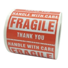 100/200/500PCS Fragile Paper Packaging Sticker Box Be Careful Fragile Packing Bag Warning Stickers Label