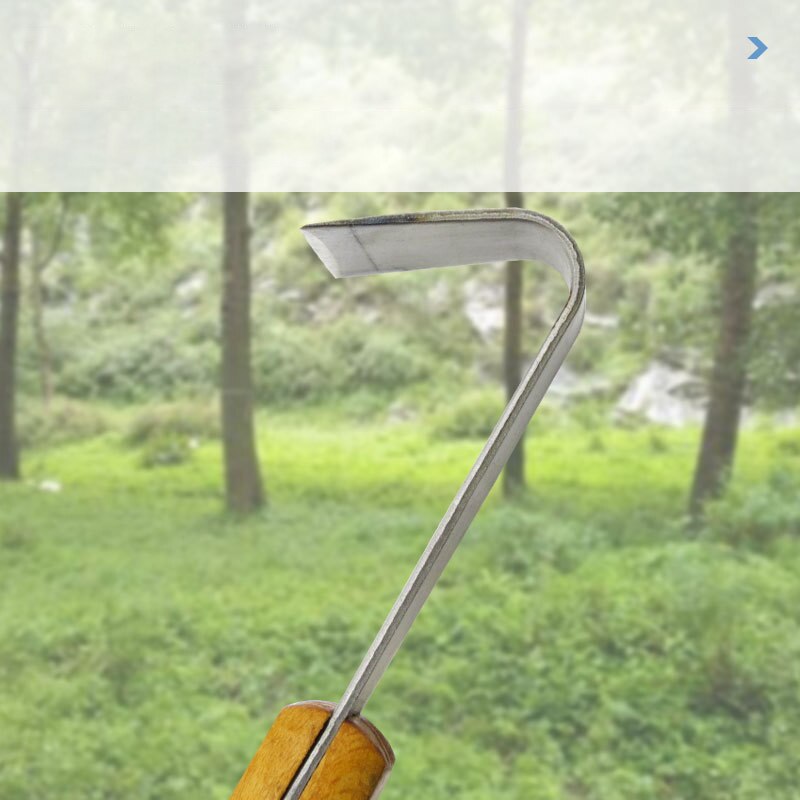 Draw Shave Knife 19.5cm Curved Draw Knife Draw Shave Tool, Wood Handle, Woodworking Debarking Hand Tool with Blade Case