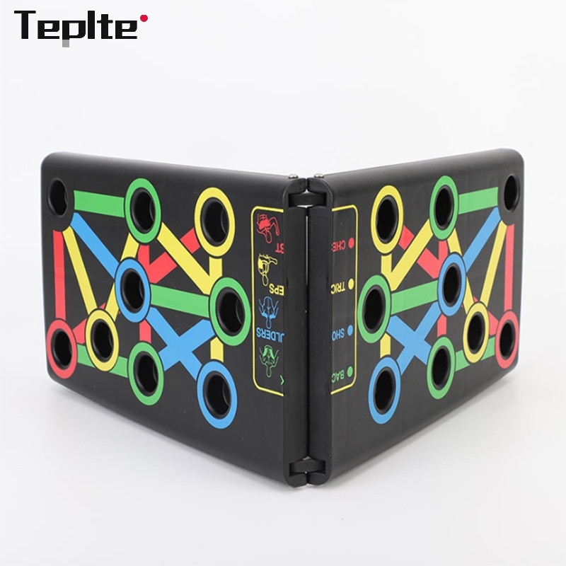 Push Up Board For GYM Body Training With Instruction Print Body Building Fitness Exercise Tools Men Women Push-up Stands