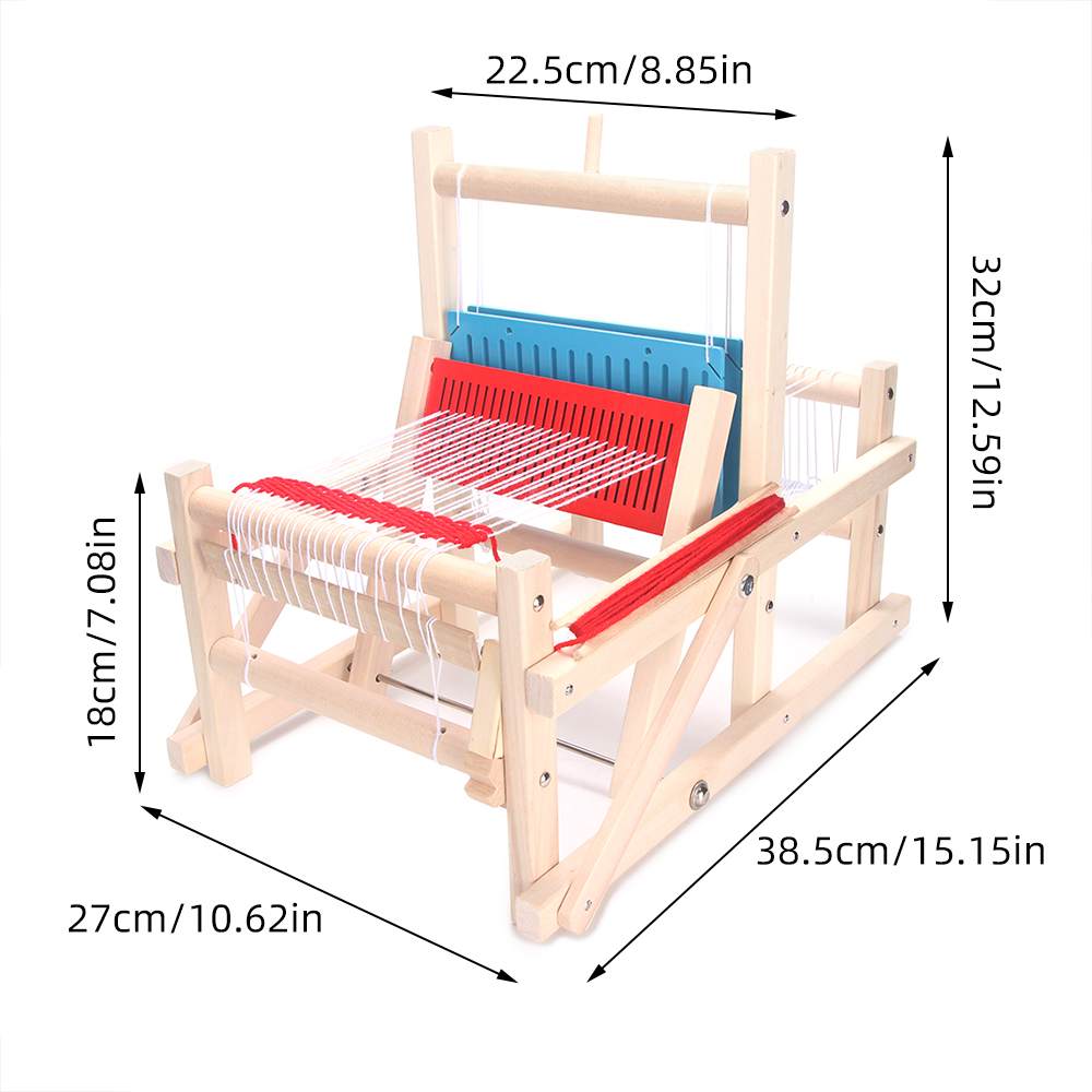 QJH Holz Multi-Handwerk Weben Webstuhl Wolle Stricken Maschine DIY Handloom Weben Maschine Kinder Intellektuellen Technologie Spielzeug