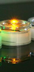 Waterdichte Led Zonne-energie Weg Stud Licht Reflecterende Grond Waarschuwing Lamp: yellow Constant on