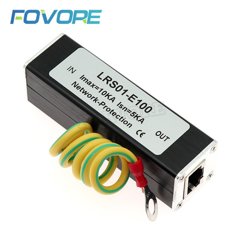 RJ45 220V 100M Network Monitoring Video Aignal Arrester SPD Computer Network Equipment Lightning Protection Thunder Preventer
