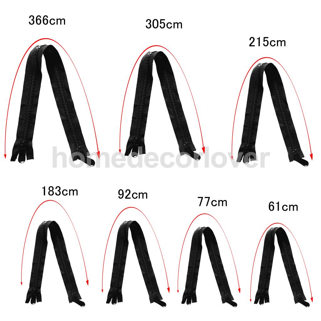 Heavy Duty #20 Marine Boat Top Zippers Double Pull Slide for Outdoor Boat Canvas