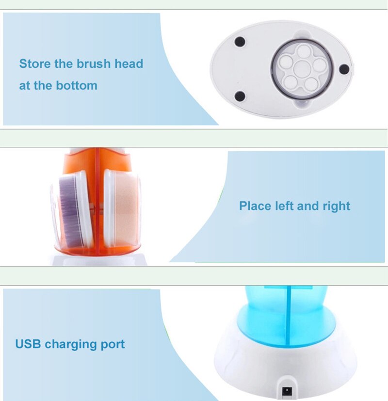 4 in1 Electric Face Cleanser Facial Washing Brush Ance Blackhead Remover Deep Cleansing USB Rechargeable Cleaning Machine