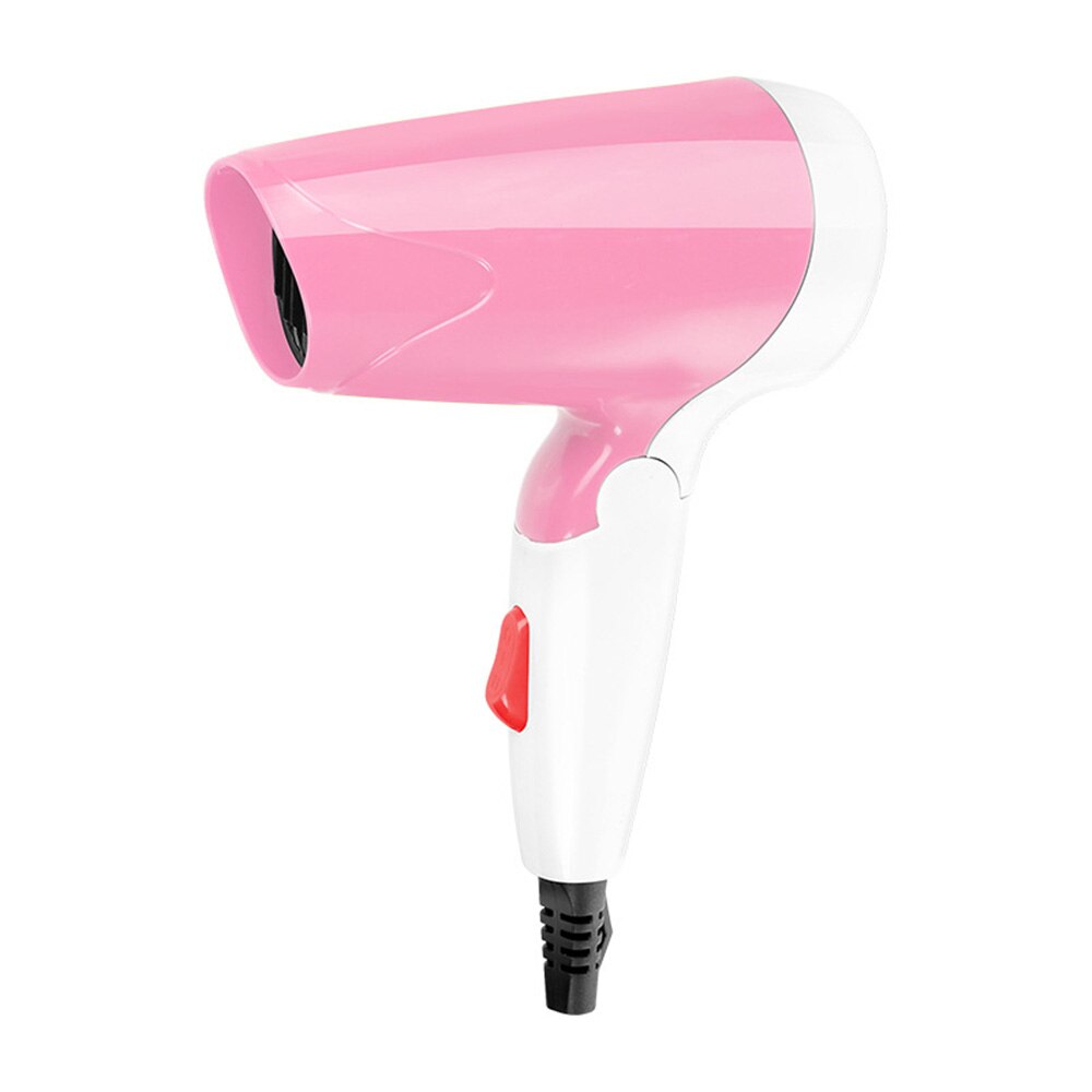 Secador de pelo portátil, secador de dormitorio plegable, Material ABS rosa/verde para el hogar eléctrico: Rosa