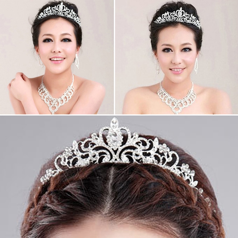 Forseven Barok Kristal Blad Bruid Tiara 'S En Kronen Strass Noiva Diadeem Hoofddeksel Haar Sieraden Bruids Bruiloft Accessoires