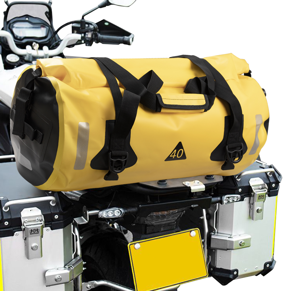 Sacs de moto universels sac étanche 40L 80L/90L sac polochon sec pour voyage, moto, cyclisme, randonnée, Camping