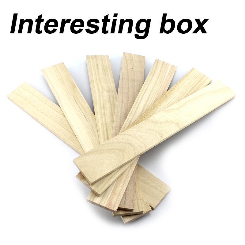 7 * 45mm Tong wood plank long wood strip DIY architectural model making handmade cottage material solid wood plate
