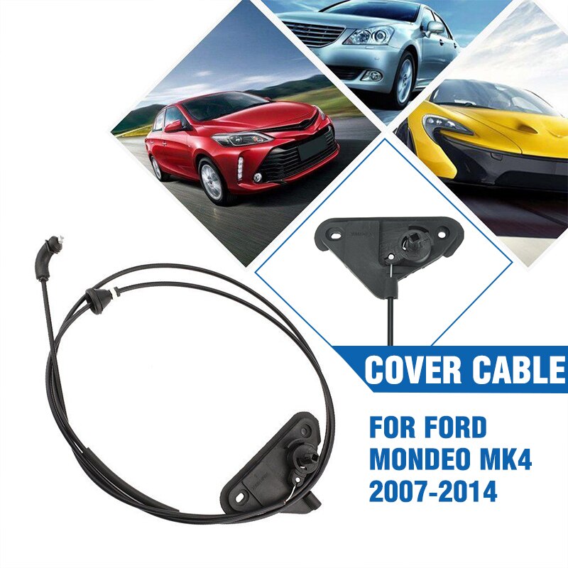 Vehemo Zwart 205CM Hood Release Kabel Bonnet Hood Kabel Auto Accessoires Licht Voertuig Outdoor Bonnet Kabel Cover Auto Accessoires
