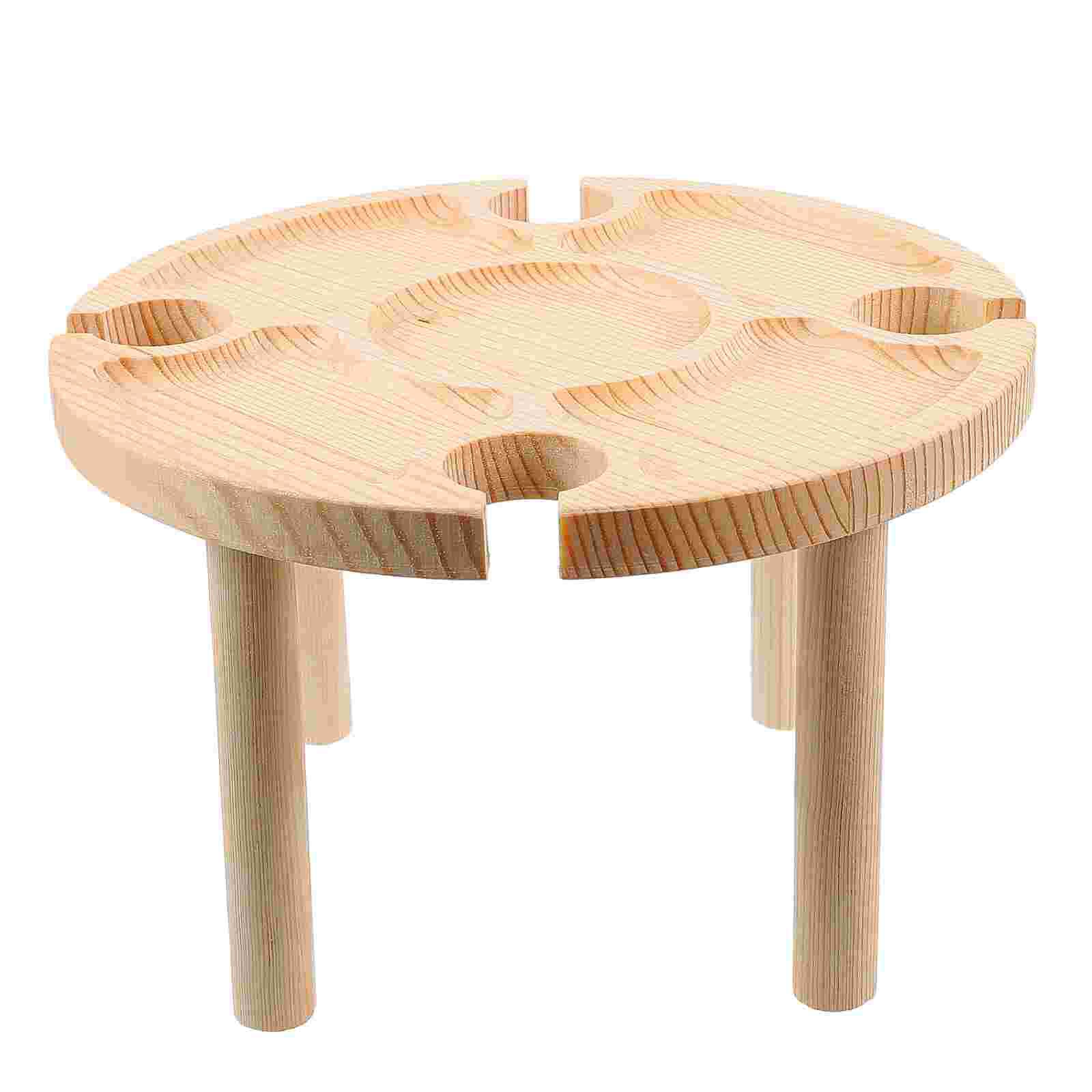 1Pc Outdoor Table Useful Beach Party Table Stable Snacks Food Serving Table: Default Title