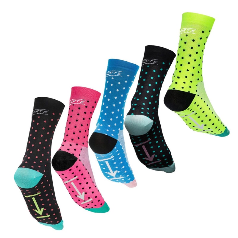 Calcetines deportivos para ciclismo , de , transpirables, para andar en baloncesto, correr, Media bicicleta, 1 par