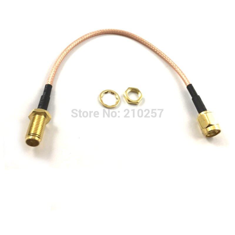 5 stks RP Sma naar RP Sma Vrouwelijke Connector Pigtail WLAN Telecom RF Antenne RG316 Coax Verlengkabel 15 cm