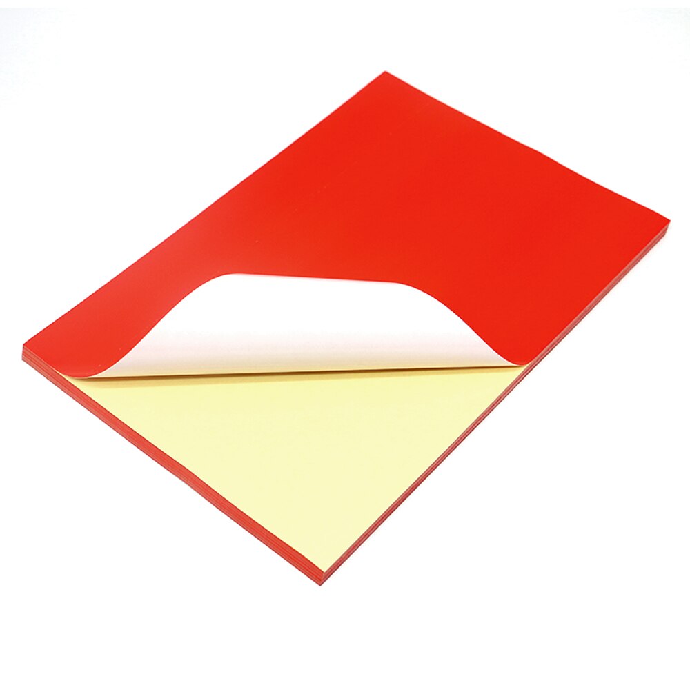 Colorful a4 Paper Self-adhesive Printer Paper Writable A4 Stickers