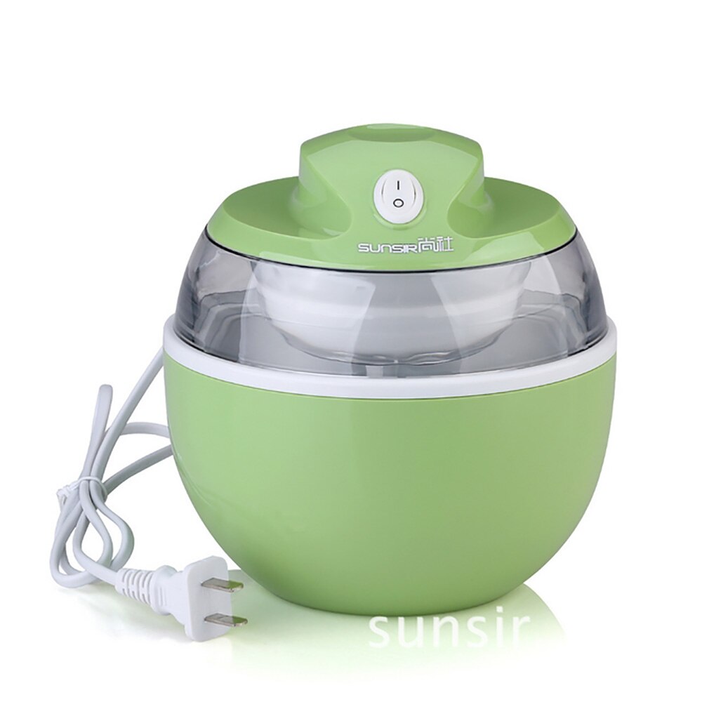 220V Ice Cream Machine Home Ice Cream Maker 600ml 4 Color Portable Available Easy Operation Kitchen Tools: Green