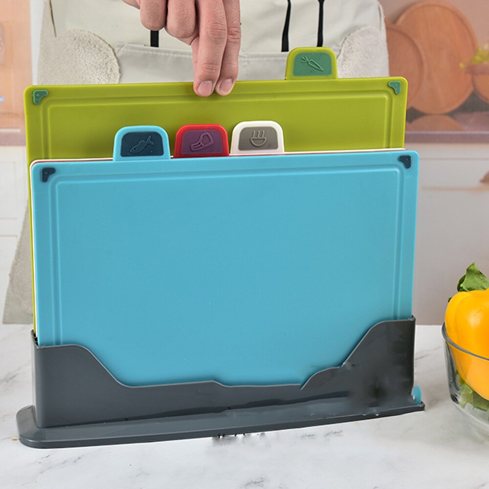 Portable Cutting Mat Set Colorful Kitchen Cutting Board Set Super Easy Clean Modern Cutting Boards Nice Flexible Non-Stick