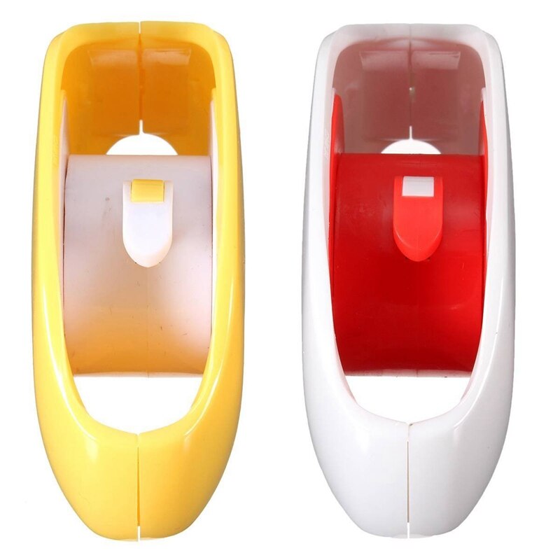 2 stuks automatische oprolbare oortelefoon-headsetkabel, hoofdtelefoonopberger, geel en wit