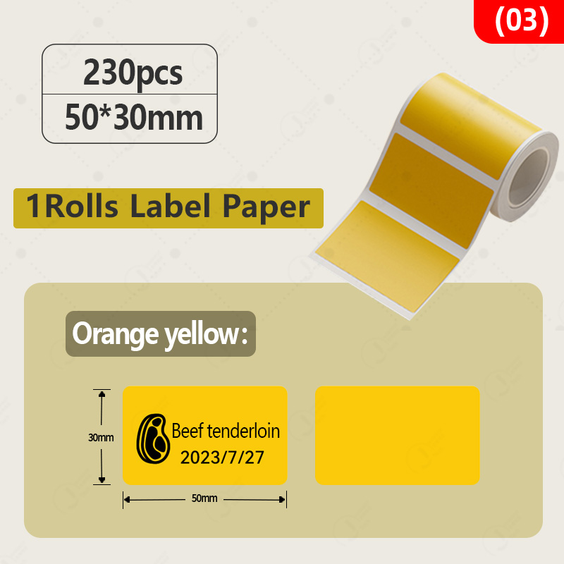 Niimbot B1 B21 Vriezer Label Papier Sticker Rollen Kleurrijk voor Keuken Koelkast Gebruik Bestand tegen lage temperaturen Waterdicht -18 °: Paars