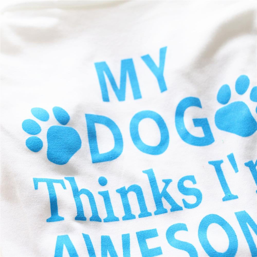 Billiga små hundkläder sommar vår vit och blå stil husdjur hund katt skjorta söt yorkshire terrier xs-l t-shirt andas husdjur