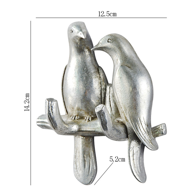 Bird Fridge Hook Key Wall Crochet Holder Kitchen Hooks Resin Process Animal Hook Hanging Hanger Rack Wall No punching Home Decor