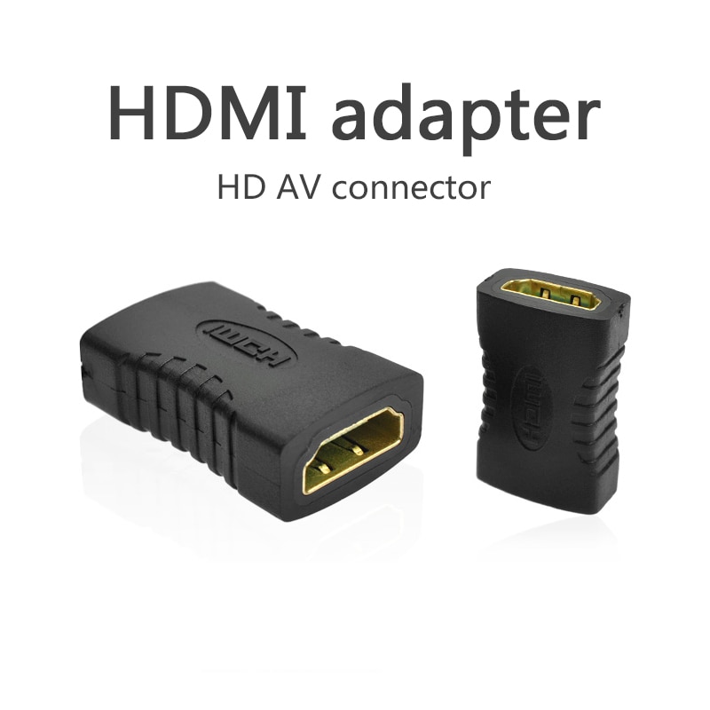 2 Stuks Hdmi-kabel Extender 1080P 4K * 2K 3D Hdmi-Vrouw-vrouw Joiner Connector Koppeling vergulde Adapter Voor Laptop Tv