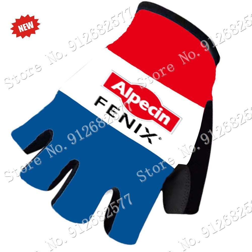 Alpecin Fenix 2022 squadra Ciclismo bicicletta guanti bicicletta metà dito guanto uno coppia dimensione M-XL Gant Cyclisme: 2 / M