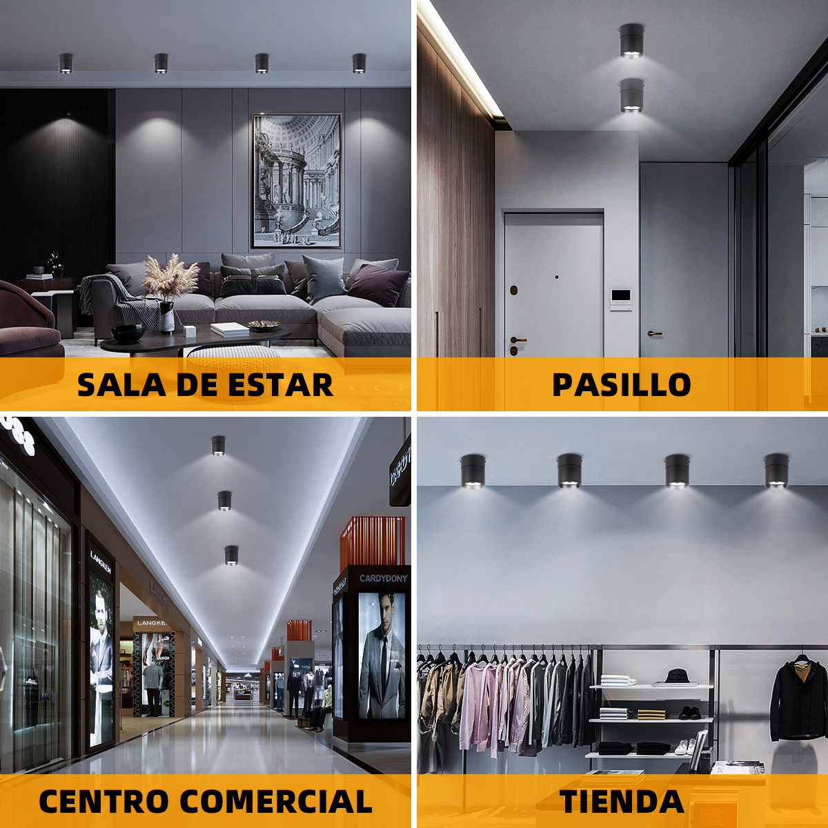 Led-spots Opvouwbare downlight Wandspot Led-lamp Focos Plafondlamp Opbouw Binnenverlichting voor woonkamer Keuken