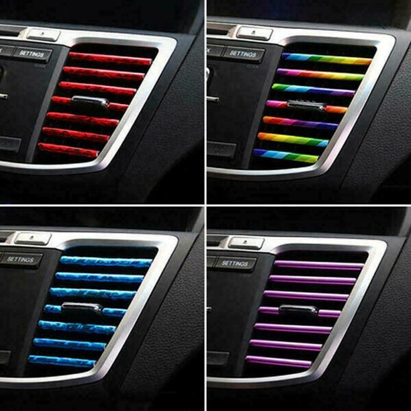 10 teile/satz Auto Styling Innen Außen Dekoration Streifen Formteil trimmen-Armaturenbrett Tür Rand Universal- Für Autos Auto Zubehör