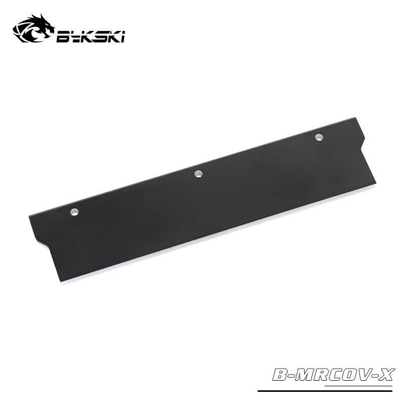 BYKSKI Full Metal Radiator Cover use for RAM Radiator Color Black Cover for Liquid Cooling System Heat Dissipation Cover 1pcs