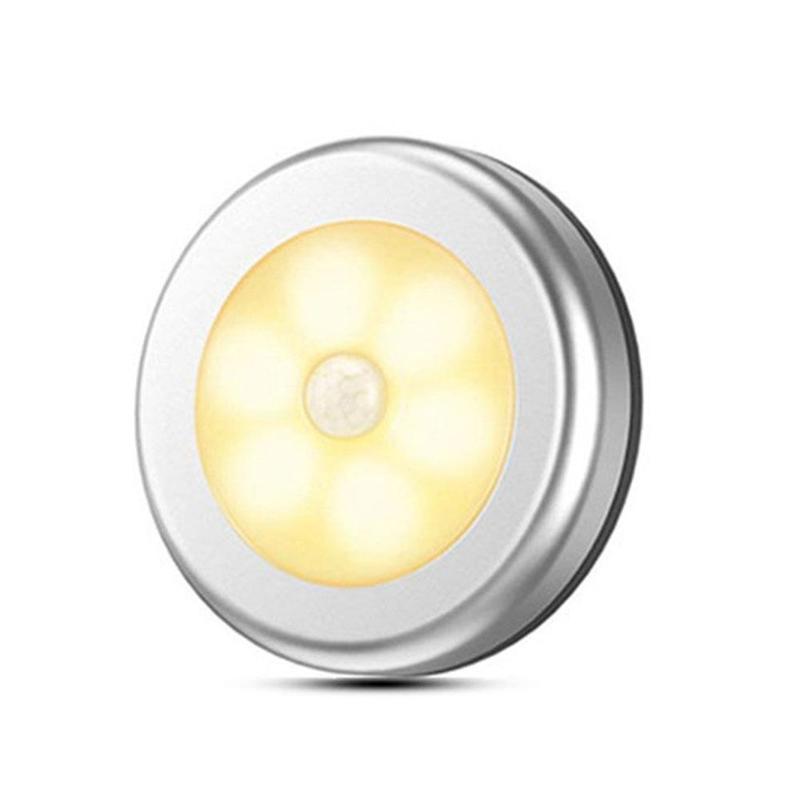 Menselijk Lichaam Inductie Lamp Creatieve Nachtlampje Gang Motion Ronde Classic Home Licht Sensor Kleine Kast Controle U2E6: Clear