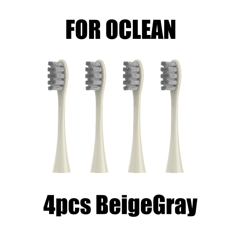 Testine per spazzolini elettrici Oclean da 4/6 pezzi, confezionate sottovuoto universali: marrone