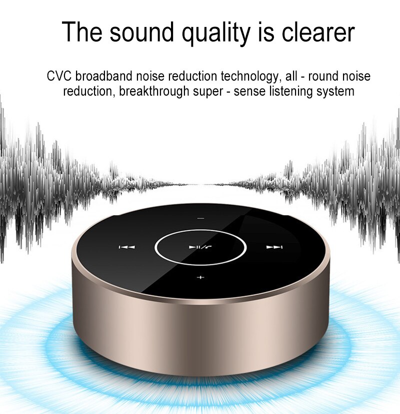Round speaker portable external speaker wireless bluetooth powered speakers pa system laptop computer