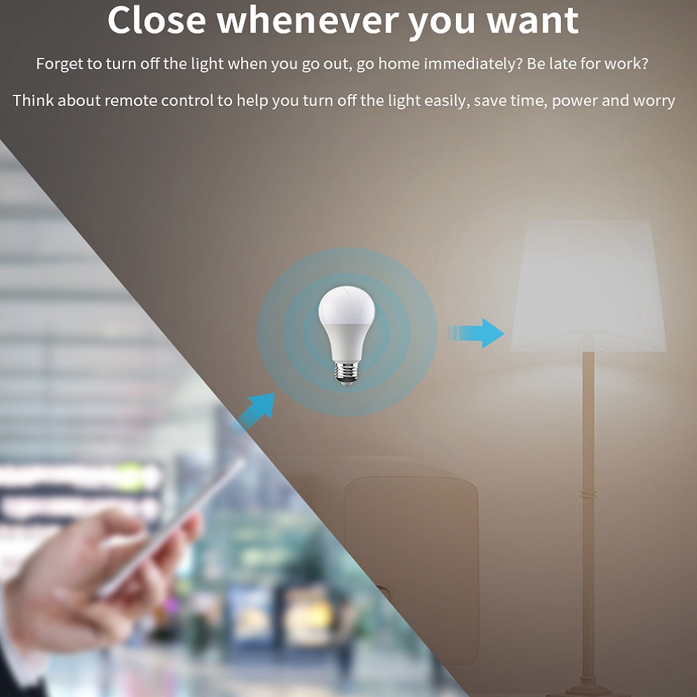 BroadLink BestCon LB1 Smart Light Lamp LED Bulb Dimmable Light 220v E27 Voice APP Wireless Remote Control with Google Home Alexa
