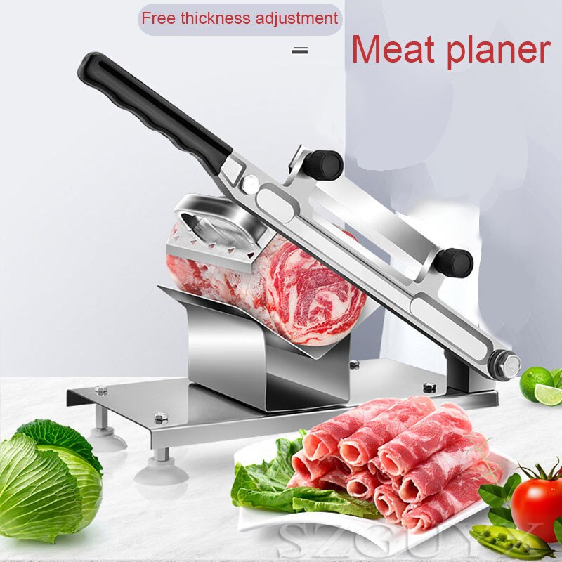 Mutton slicer cut lamb roll machine home cut frozen meat fat beef commercial manual planing meat slicer