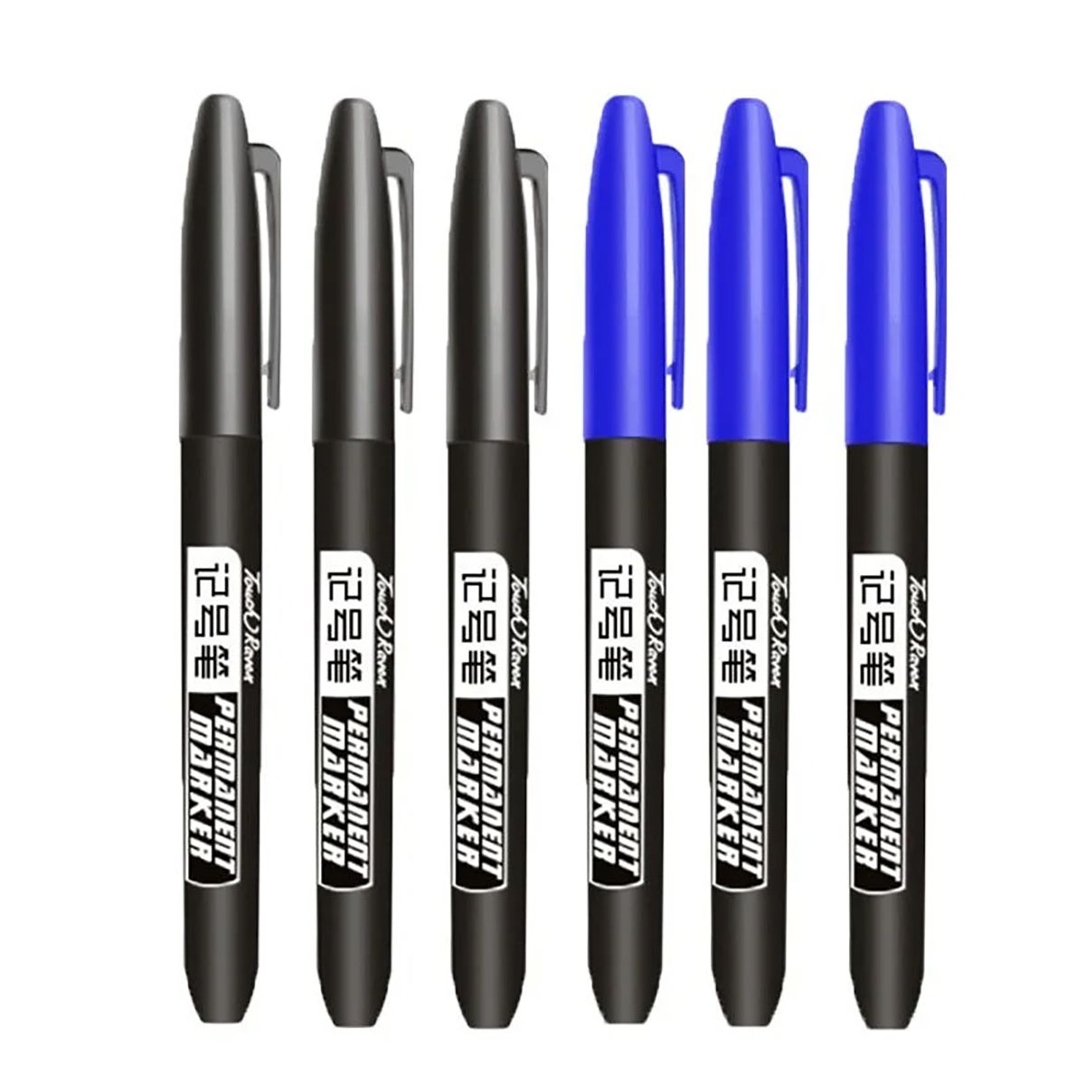 6/10 pièces stylo marqueur Permanent Manga dessin marqueurs noir bleu rouge encre étanche croquis stylos papeterie Art fournitures scolaires: Gris foncé