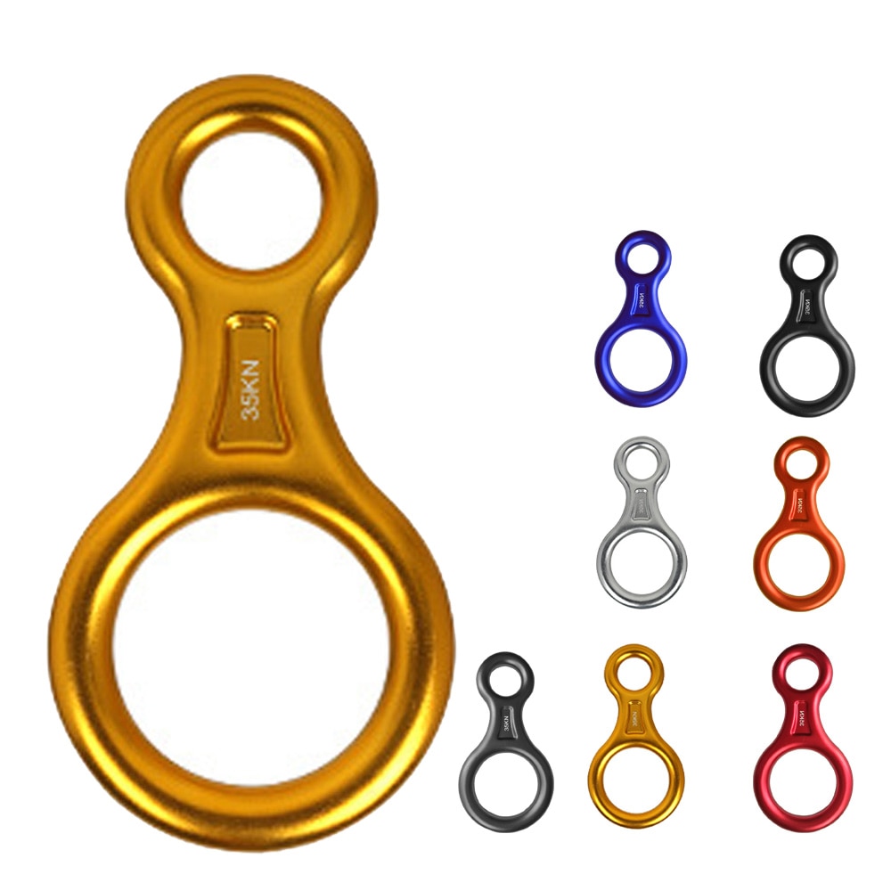 Boneco de montanhismo 35kn, equipamento de escalada para montar, equipamento de resgate, placa de aparelho para montanhamento