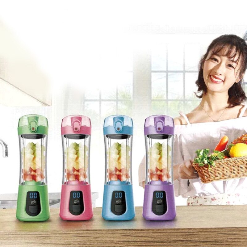 380ml 4 blade draagbare blender juicer machine mixer elektrische mini usb voedsel processor juicer smoothie blender cup maker sap