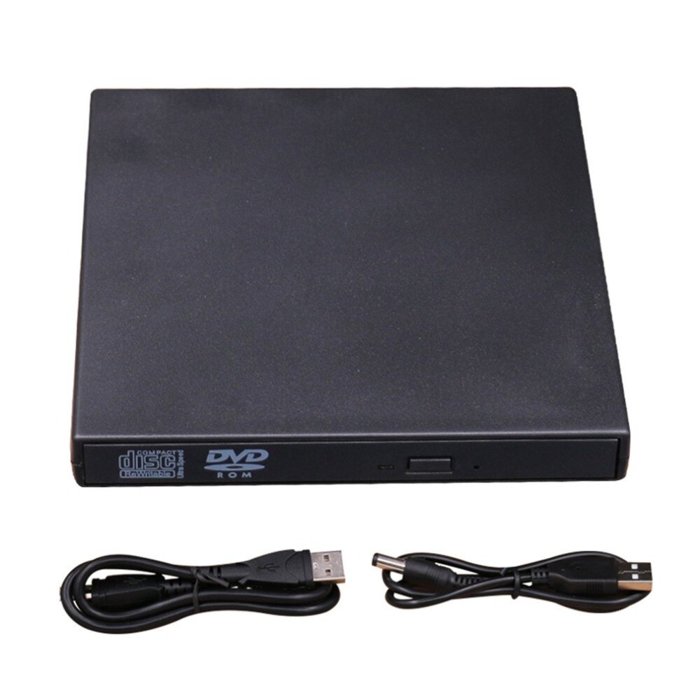 Draagbare Size Plug & Play Externe Drive Usb 2.0 Brander Cd + Rw Dvd Reader Rom Cd Writer Geschikt Voor mac Voor Win7/8/10