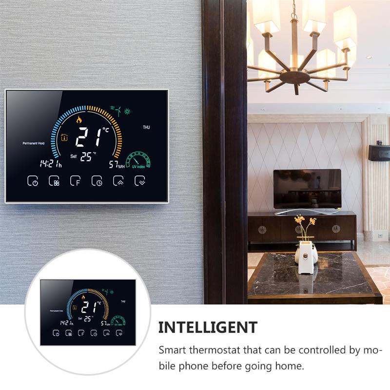 1 Set Smart Thermostat Winter Home Intelligent Temperature Controller Home Decoration Provide Heating Smart Thermostat