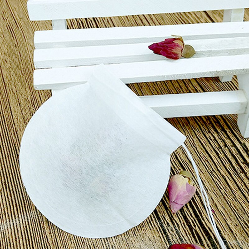 Tea Bags, 500PCS Disposable Empty Tea Bags Tea Infuser Drawstring Teabags Natural Material Tea Bags for Loose Leaf Herbs Teas