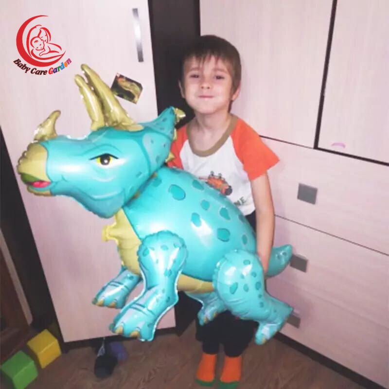 1pc Large 4D Walking Dinosaur Foil Balloons Boys Animal Balloons Children Dinosaur Birthday Party Jurassic World Decor Balloon