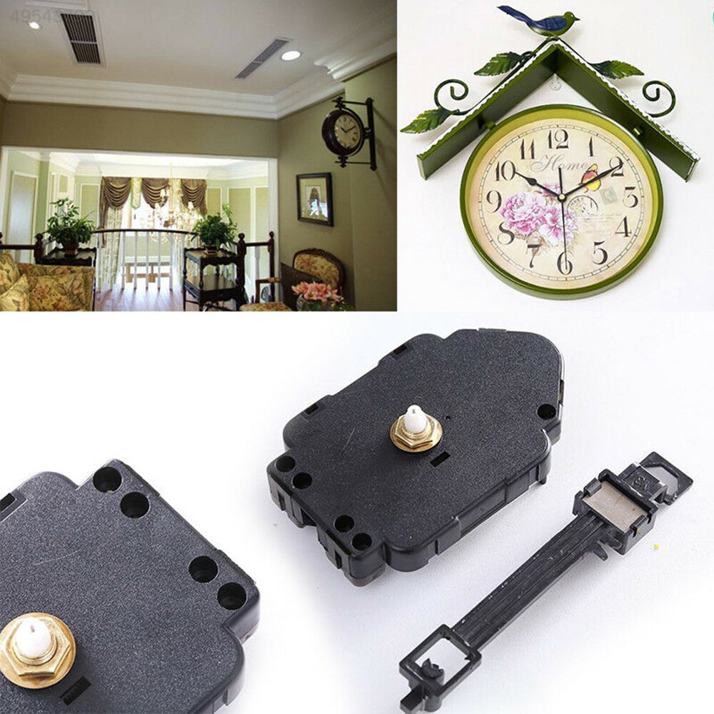 Wall Clock Replacement Quartz Clock Pendulum Movement Mechanism Part P6188 DIY Black Clock Wall Clock Tools