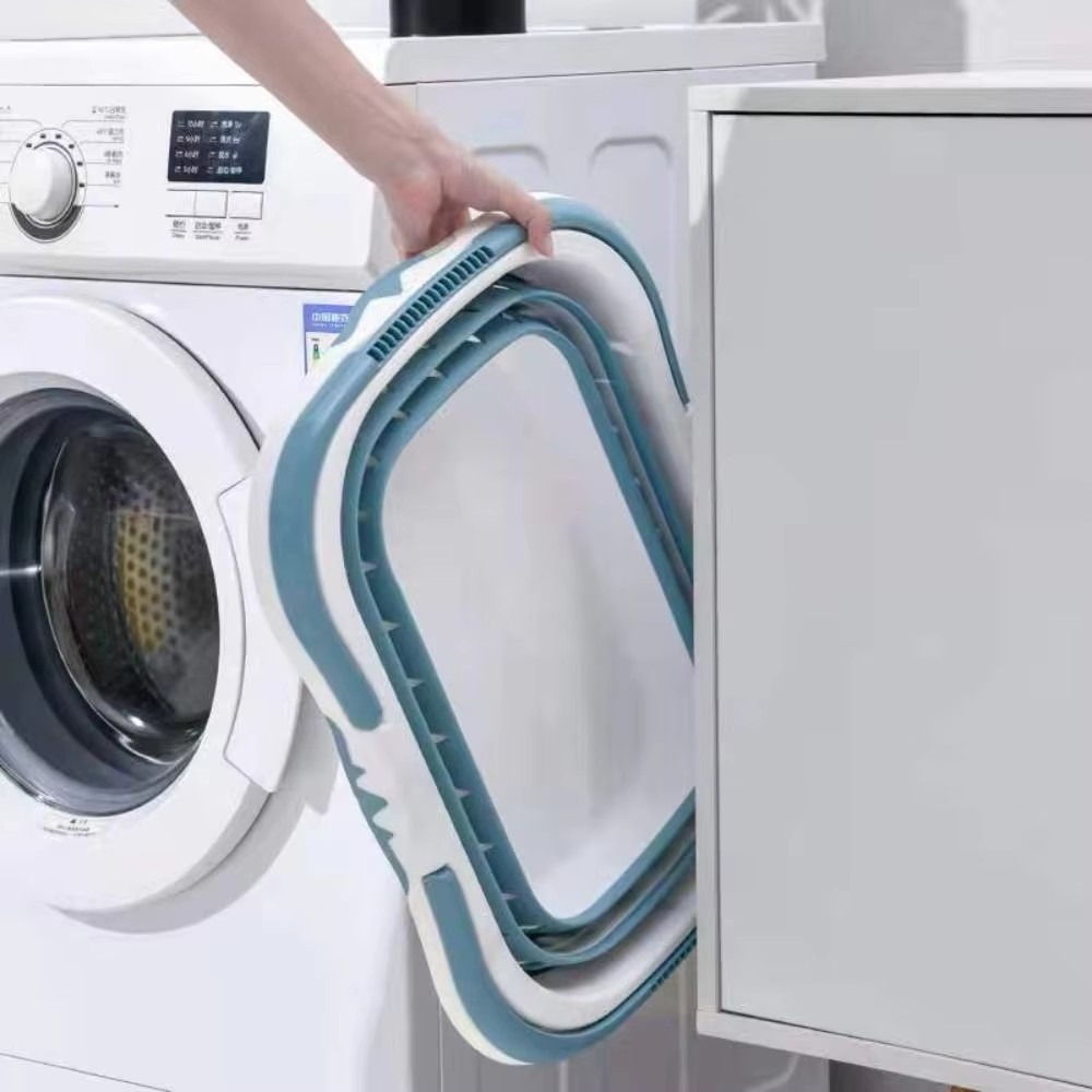 Opvouwbare wasmand Ellips Ovale badkuip - Draagbare waskuip Ruimtebesparende wascontainers Home Organizer Basket