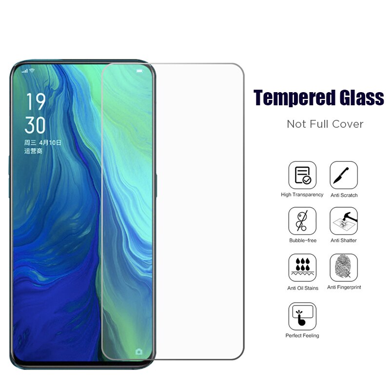 Vidro temperado transparente para oppo r15x r17 pro reno 2 z vidro protetor para oppo a39 a5 a9 2020 a8 a91 hd filme de telefone rígido