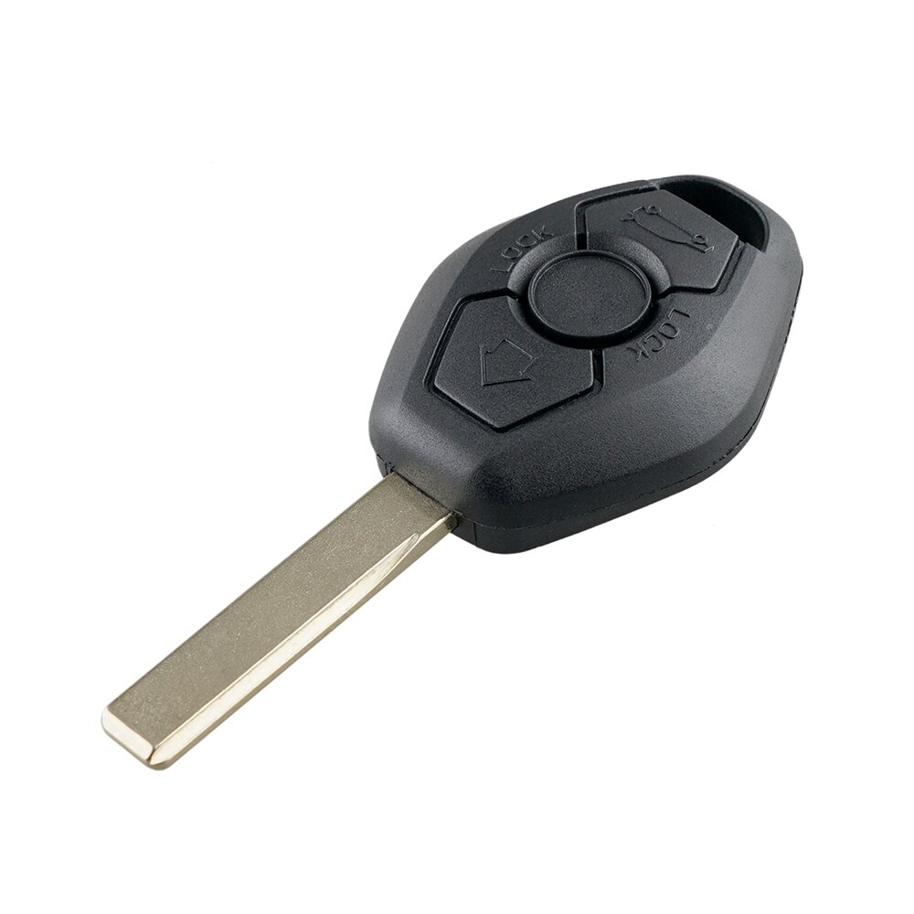 La llave del coche caso 3 Tecla de botón funda de mando a distancia de reemplazo para BMW E38 E39 E46 EWS sistema Auto Accesorios: Straight embryo
